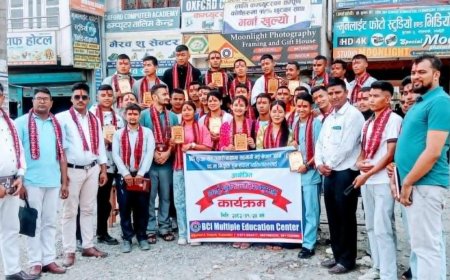 नेपाली सेनामा नाम निकाल्न सफल ३७ जनालाई बुटवल कम्प्युटर इन्स्टिच्युटद्वारा सम्मान
