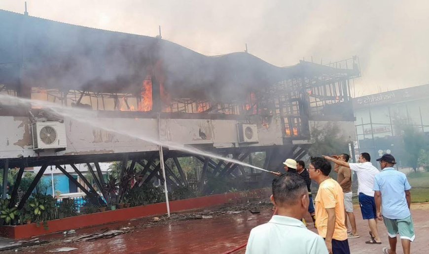 तिलोत्तमा, मणिग्रामकाे छहारि क्लबमा आगलागी
