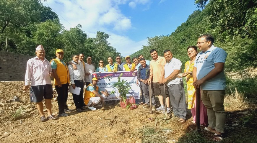 लायन्स क्लब अफ बुटवल तिनाउदद्धारा वृक्षारोपण कार्यक्रम सम्पन्न