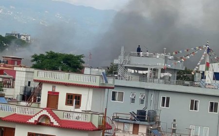 प्रदर्शनकारीले राष्ट्रपति कार्यालयमा पनि लगाए आगो