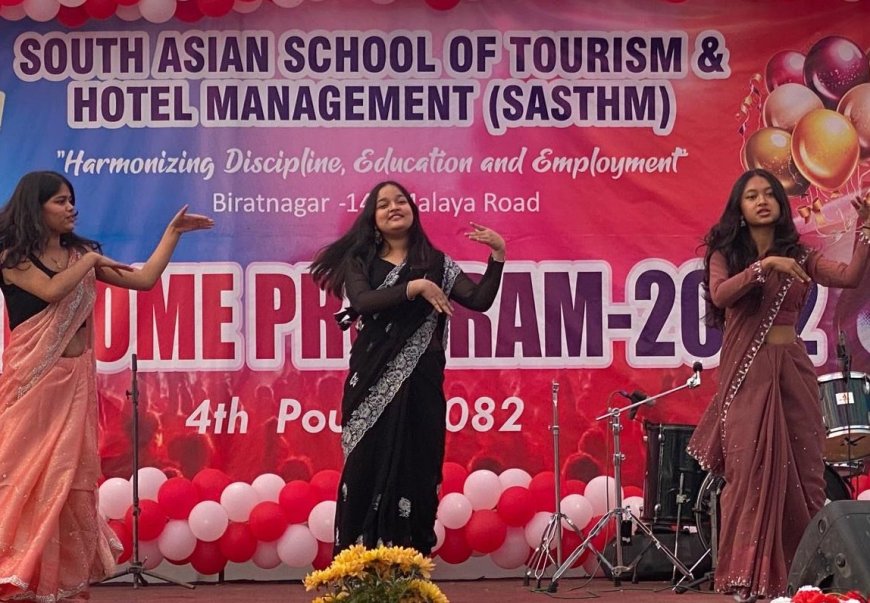 सास्थम विराटनगरमा बीबीए र बीएचएमका नवप्रवेशी विद्यार्थीको स्वागत