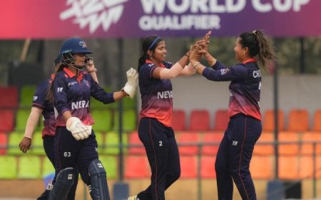 स्कटल्यान्डविरुद्ध टस जितेर बलिङ गर्दै नेपाल