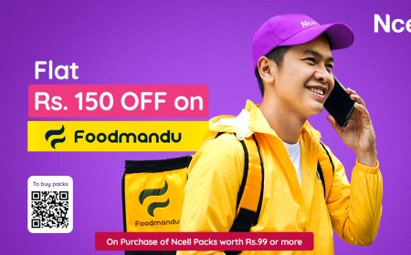 एनसेल, फुडमान्डुले ल्यायो खानाका परिकारमा रु. १५० को छुट अफर