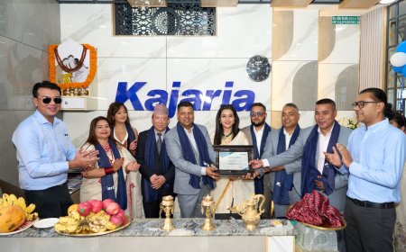 जोरपाटीमा कजारिया रमेश टायल्सको नयाँ शोरुम सञ्चालनमा, विश्वस्तरीय डिजाइन अब नजिकै