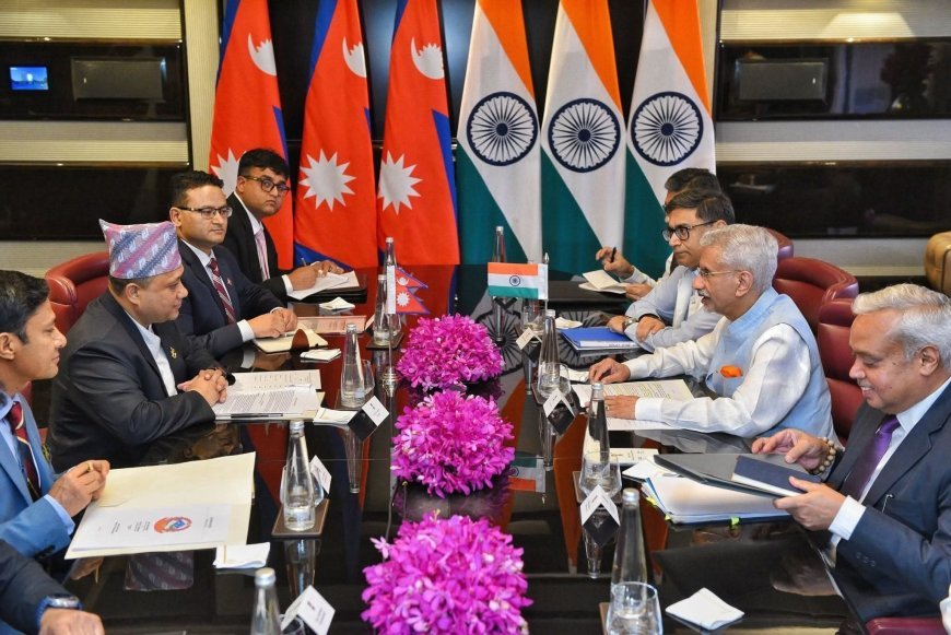 परराष्ट्रमन्त्री शिशिर खनाल र जयशंकरबीच भेटवार्ता : कनेक्टिभिटी, ऊर्जा र आर्थिक रूपान्तरणमा केन्द्रित छलफल